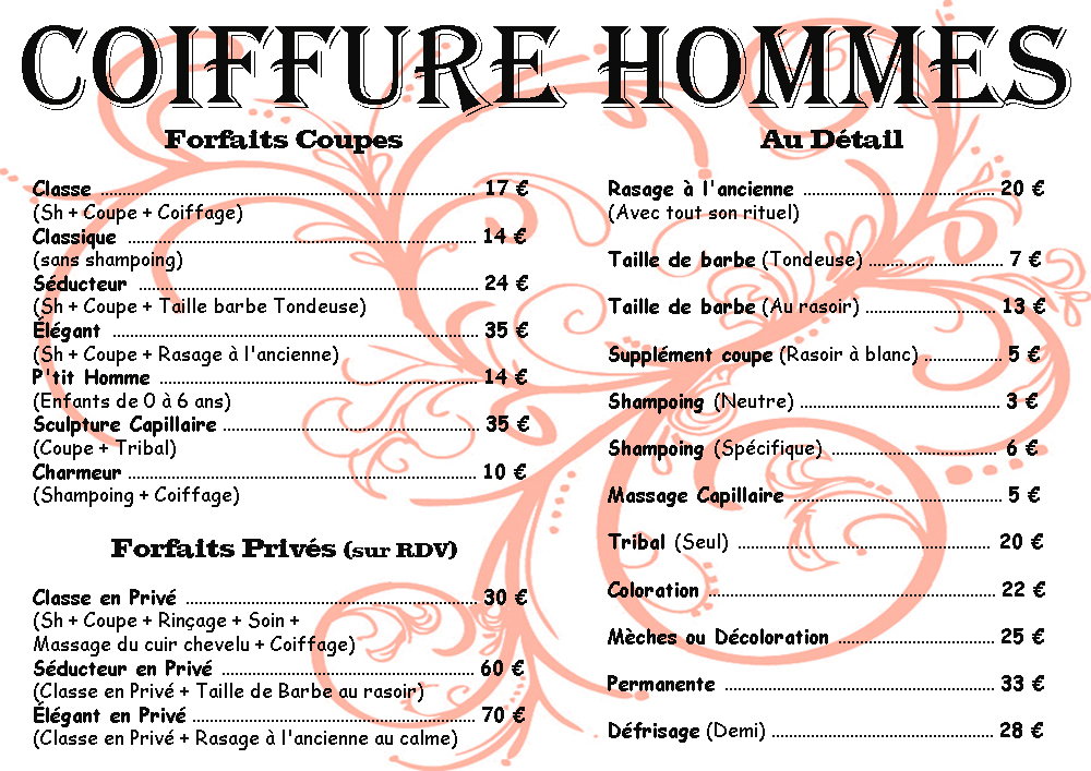 TARIFS